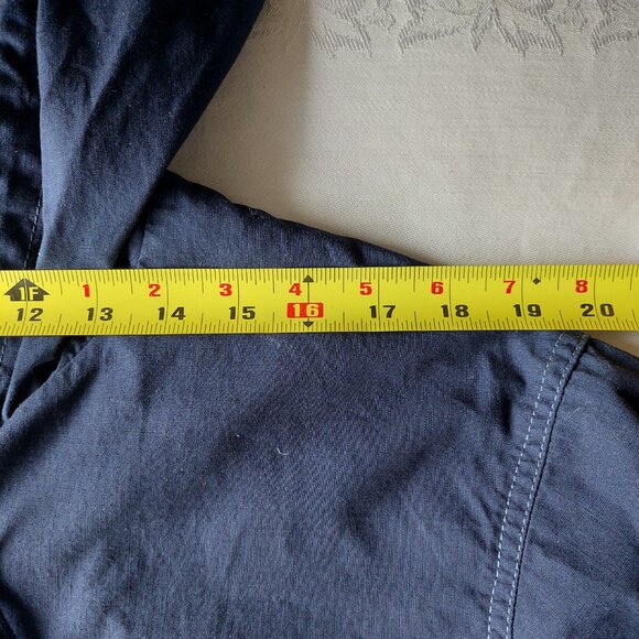 UNIQLO U Hooded Blouson Full Zip Jacket Navy Men size M - Picture 6 of 9